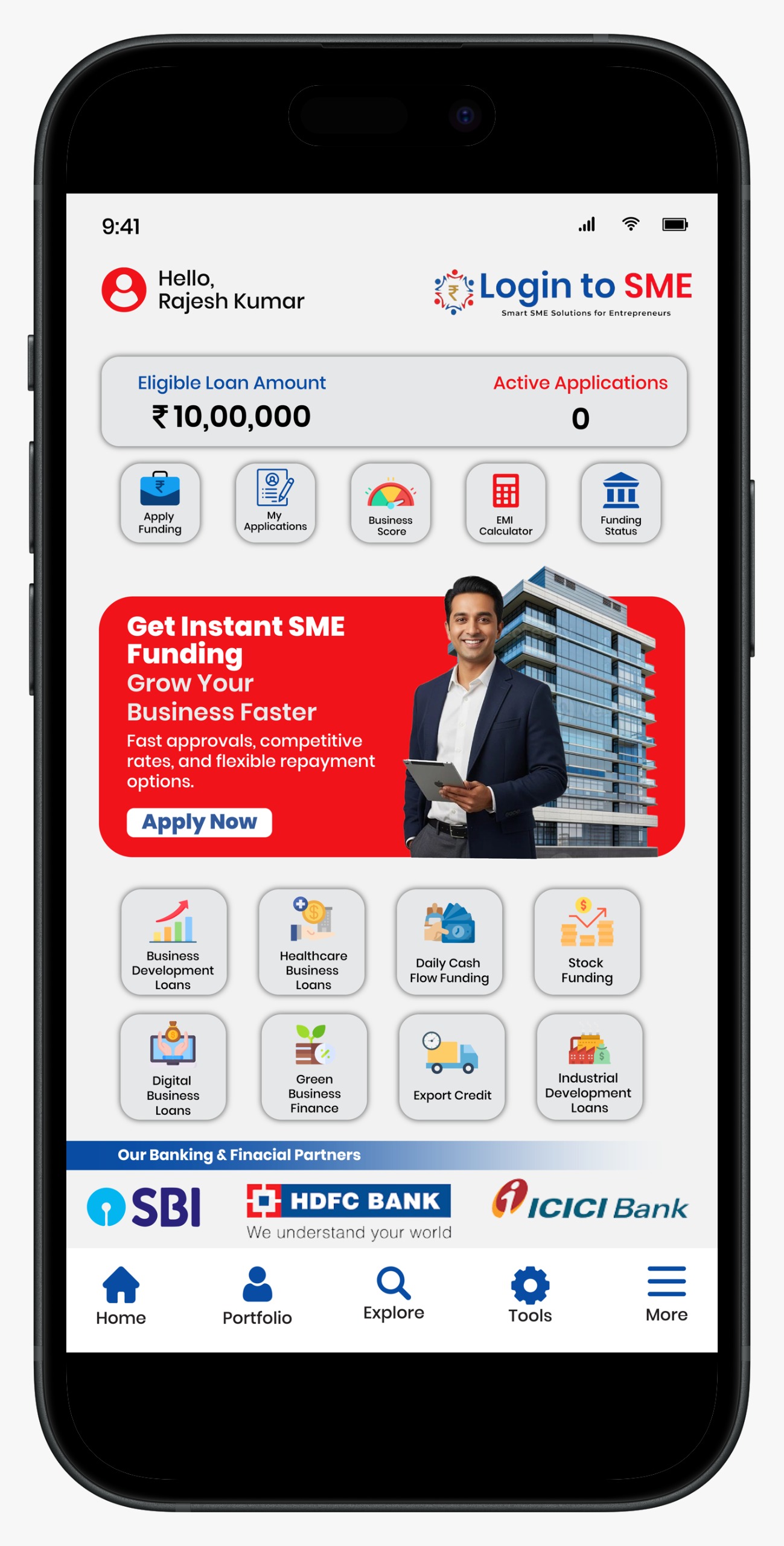 Login to SME App